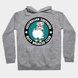 Australian Shepherd Butt Wiggler Club (Blue Merle) Hoodie